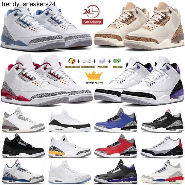 

jumpman 3 3s mens basketball shoes palomino lucky green black cat cool grey fire red true blue unc pure white muslin midnight navy men women