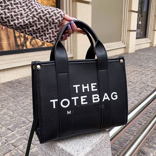 

pu leather marc fashion handbags bag with logo large capacity shoulder for women wallets letter printed tote bag multi colors 27-11-22cm