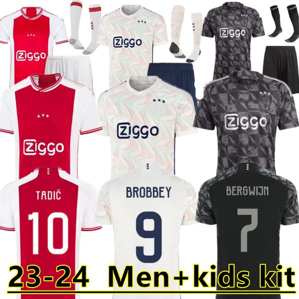 

tadic 23 24 bob marley soccer jerseys bassey 23/24 third away shorts for fans third klaassen 2023 2024 kudus ajaxs home away football shirts, Black;yellow
