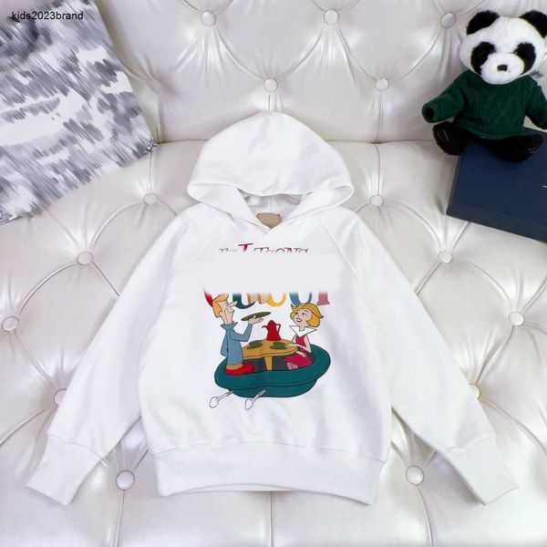 

designer baby clothes kids hoodies child sweater size 100-150 cm cartoon character letter printing sweatshirts for boys girls aug25, Black