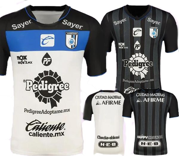 

23-24 queretaro soccer jerseys customized custom football wear sportswear dhgate design your own 3 manzanarez 4 e. gularte 10 j. montecinos, Black;yellow