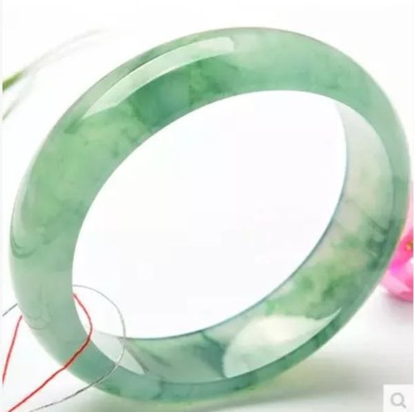

natural floating flower jade ice seed jade bracelet women's, Black