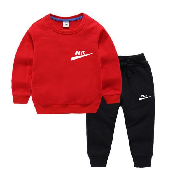 

2024 spring and autumn children's clothing sets designer kids clothes boy two-piece long sleeve pants girl sweatshirt set letter brand, White