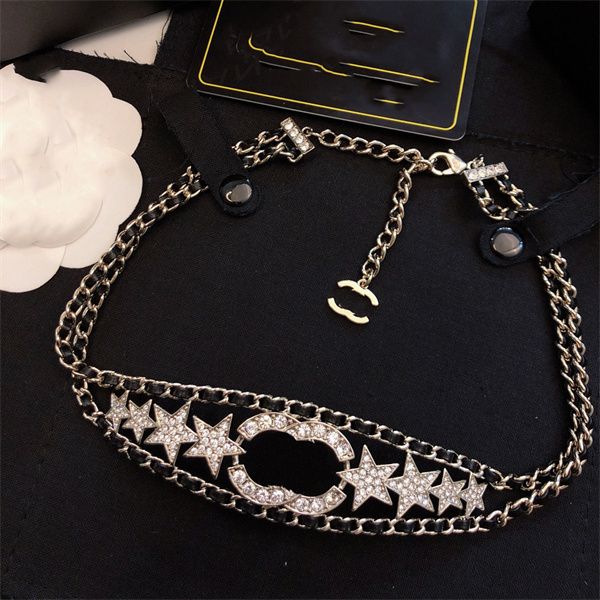 

luxury ccity necklaces classic pendant designer jewelry letter c pearl gold chokers necklace party accessories 568, Silver