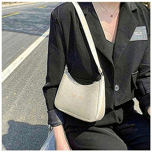 

new handle bag women retro handbag pu leather shoulder totes underarm handle bag female small subaxillary bags clutch a39, Black