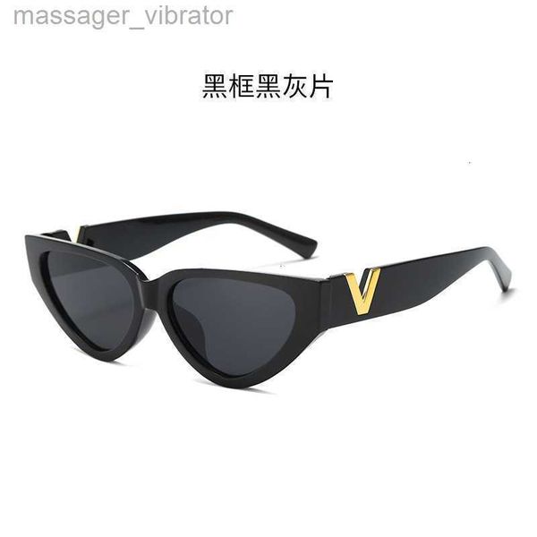 

fashion sunglasses cat's trend eye sunglasses v korean street pgraphy men and women square net red shape ins hfw6 6vx7, White;black