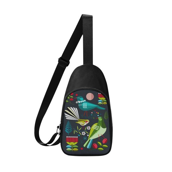 

diy custom men's chest bags women's shoulder bags chest bags green lovely production of personalized exclusive custom couple gifts