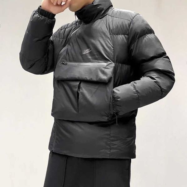 

mens jackets winter down jacket nocta warm loose outwear nylon waterproof tidal flow design, Black;brown