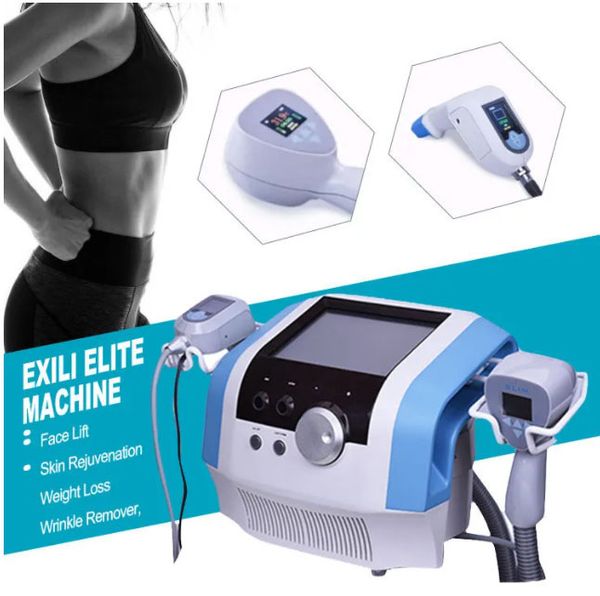 

portable body slimming machine face lift fat burning cellulite reduction rf machine with 2 handles