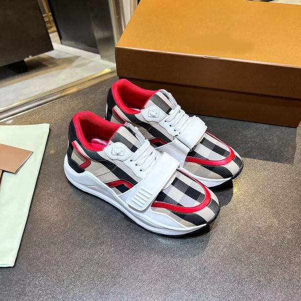 

designer casual shoes sneakers striped vintage sneaker men women platform casual shoes season shades flats trainers brand classic couple out, Black
