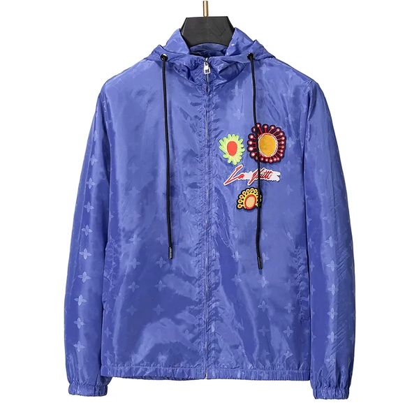 

2023 new brands men's sportswear latest floral letter pattern zipper men's casual jackets men's zipper jacket m-3xl, Black;brown