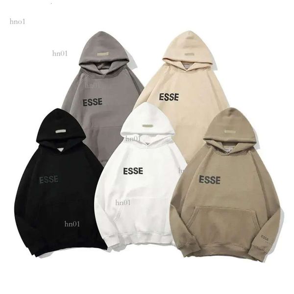 

ess men's pullover outerwear designer ladies sweater sports hoodie tech fleece street fashion couple clothing casual477, Black