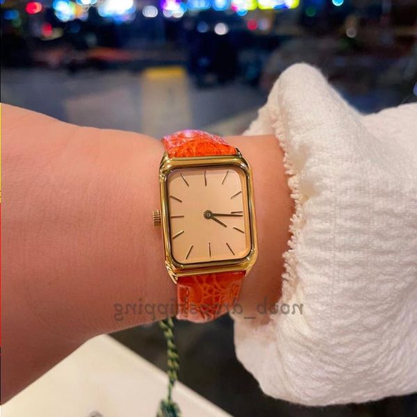 

watches watch elegant dress women's automatic casual quartz watches strap leather watch gift minimalist rectangle waterproof sapph klab, Slivery;brown