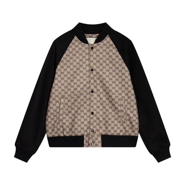 

men's plus size outerwear & coats letter jacquard suede jacket with fleece and windproof jacket for warmth n622, Black;brown