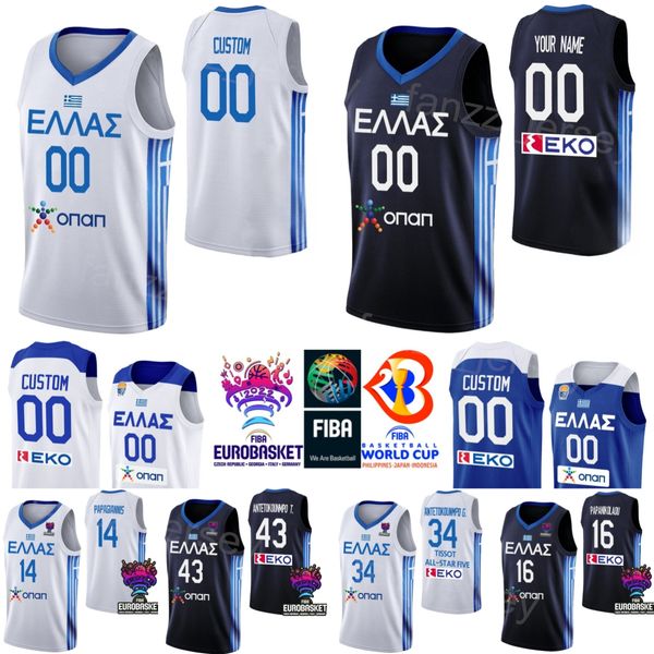 

printed world cup 2023 basketball greece jersey giannis antetokounmpo 34 0 thomas walkup 14 georgios papagiannis 16 kostas papanikolaou 21 i, Black;red