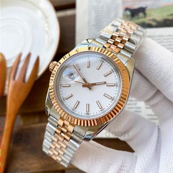 

quartz 41/36mm round just watch mens watches sapphire waterproof wristwatches luxury limited couple watches stainless steel automatic 3 lqqf, Slivery;brown