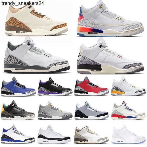 

j balvin 3s 3 palomino hide n sneak men basketball shoes white cement reimagined cardinal dark iris neapolitan muslin desert elephant black