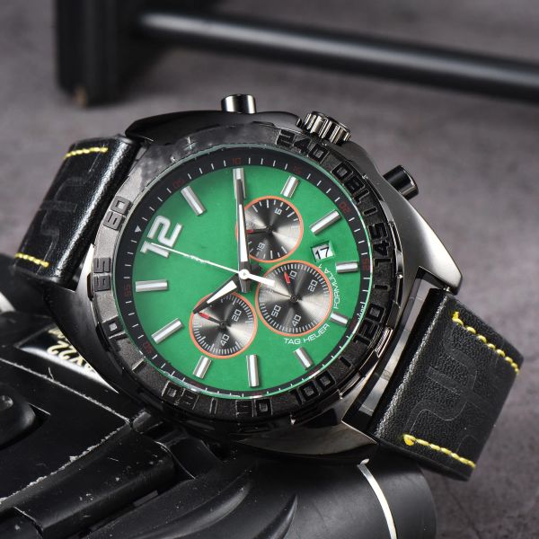 

new brand taag-heuex f1 racing series luxury mens watch sports silicone strap super luminous waterproof automatic designer m, Slivery;brown