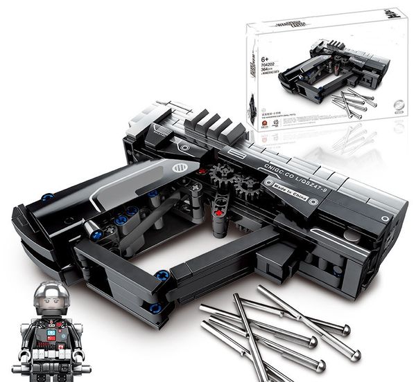 

Wholesale toy Assault Rifle Custom Airsoft Gun Model Kit Build Block ak47 gun Spray Gun Personnel fake Gun pellet gun Airsoft Sniper orbeez Gun For Adult Christmas