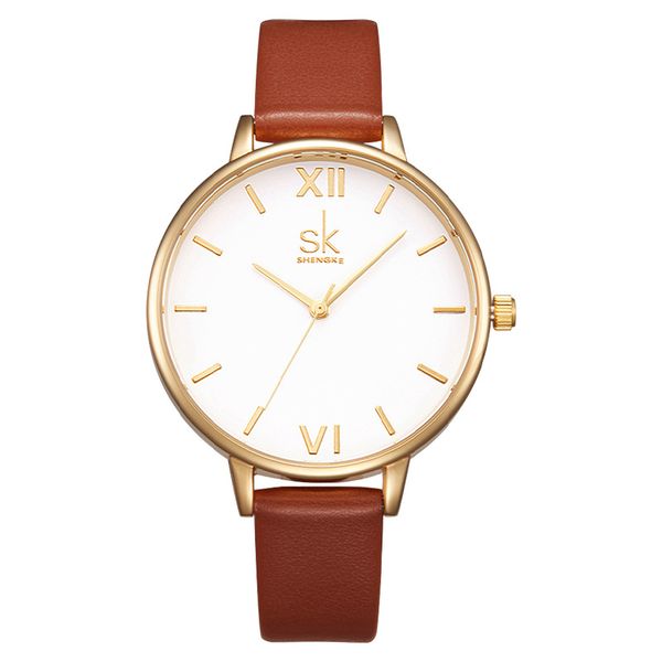

womens watch watches luxury waterproof quartz-battery 38mm watch, Slivery;brown