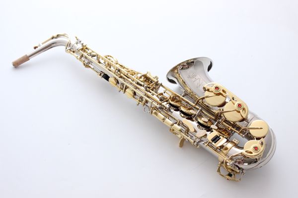 

france selm sas-r54 e flat alto saxophone eb professional musical instrument saxe silver plated simulation process sax salma