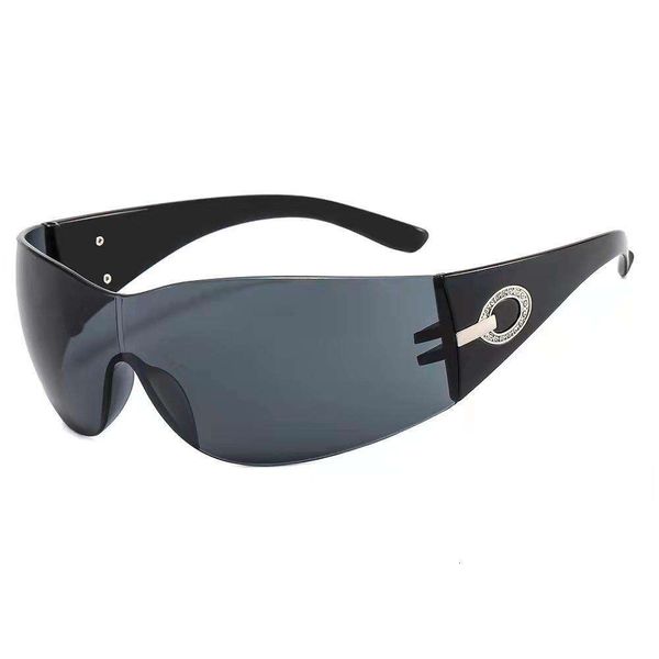 

frameless one piece sunglasses stylish, White;black