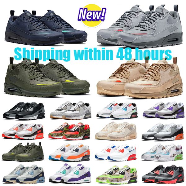 

max 90s men women running shoes 90 futura michigan trail team gold black infrared rose camo surplus laser blue gorge green sports trainers s