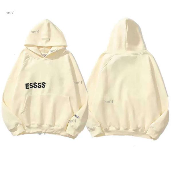 

men's and women hoodies leisure fashion trend ess designers tracksuit hoody set casual oversize hooded pullover ail 2023 fear of56, Black