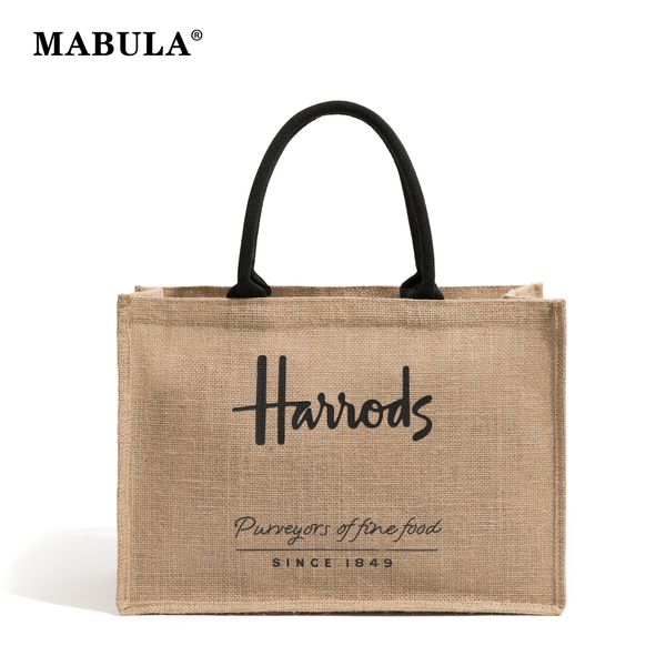 

shopping bags vintage large capacity shopper handbag eco friendly linen women tote casual portable work purses for summer beach 230901