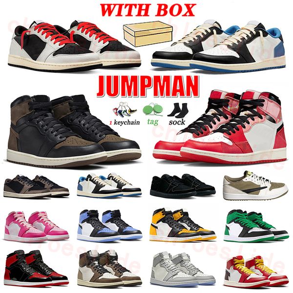 

1s og sneakers basketball shoes 1 lows travis scot. golf olive palomino ts fragment spider-verse unc toe fierce pink jorda jordens dhgate ju