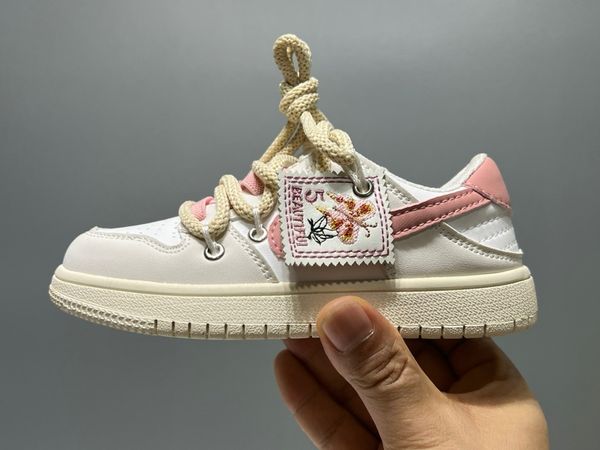 

new outdoor kids sneakers low kids girls shoes fashion boys casual children's low embroidered sneakers eur 26-37, Black