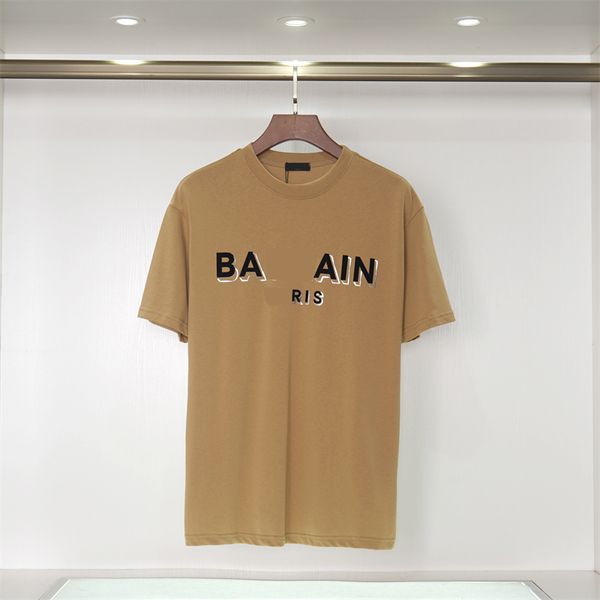 

2023 men's designer t-shirt loose fashion letter print women's casual shirt summer asian size m-3xl, White;black