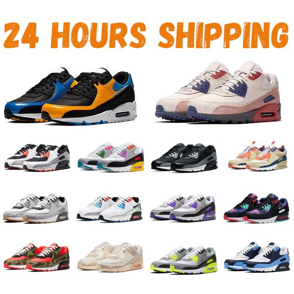 

max 90 running shoes men sneakers 90s women chaussures solar flare pn dust safety orange sail unc outdoor sport trainers 36-45 size pink bla