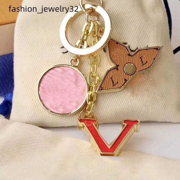 

luxury designer keychain fashion classic brand key buckle letter design handmade gold letter l keychains mens womens bag pendant 2305233bf, Slivery;golden