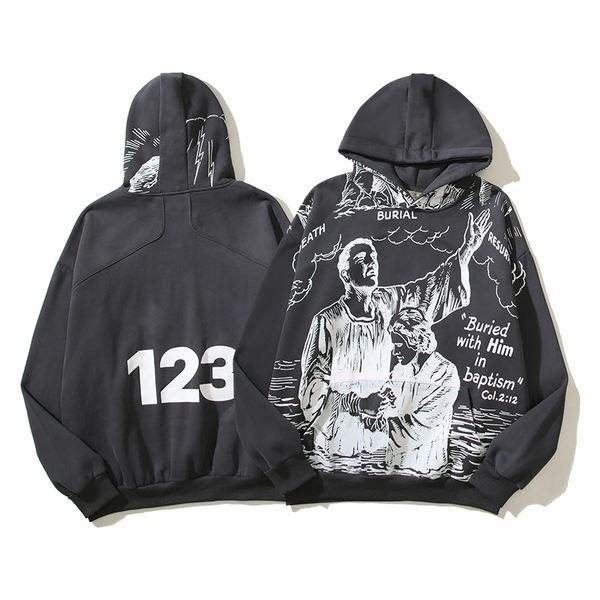 

superior sweatshirts hoodies men patchwork vintage grey sweatshirt pullover hoode hip hop pullover streetwear, Black;brown