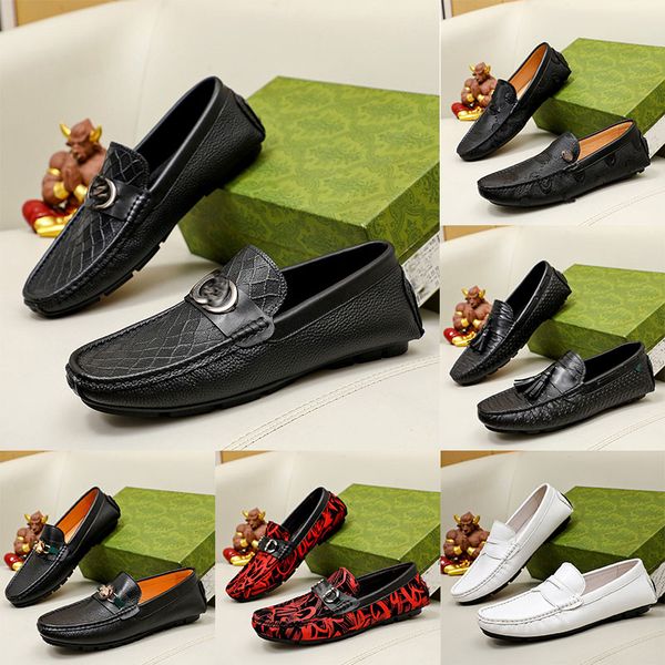 

12model high-quality classic men's shoes leisure penny loafers driving shoes fashion men's comfortable leather shoes men's la, Black