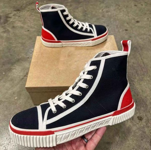 

luxury pedro sneakers red designer shoes high/low skateboard walking canvas leather mens womens casual shoe couple comfort walking eu36-47, Black