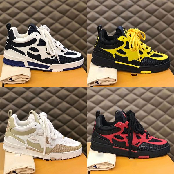 

new mens sneakers bread shoes fashion trend oblique side classic floral designer casual versatile mens outdoor driving airport walking high