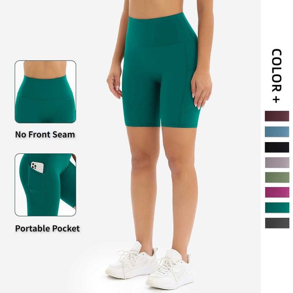 

lu lu lemon women's high waisted shorts abdominal control side pockets athletic