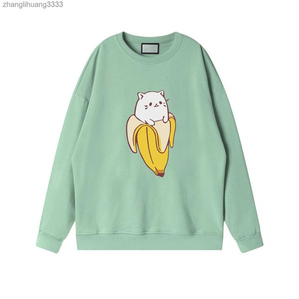 

2023 womens designer sweatshirt hoodies fashion lamb animal autumn winter mens long sleeve hoodie pullover clothes cat cute teenage sweatshi, White
