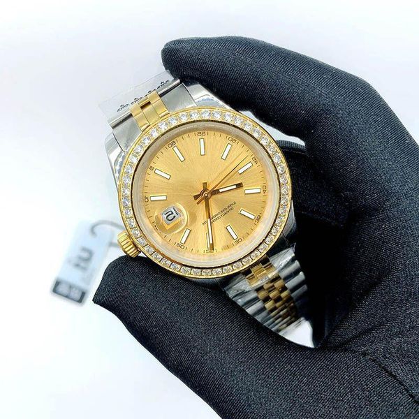 

steel watch automatic sapphire super woman reloj watches 31mm/28mm 41mm/36mm wristwatches with movement waterproof diamond quartz mens hqrj, Slivery;brown