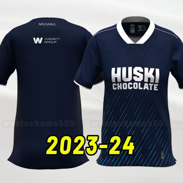 

23 24 millwall soccer jerseys afobe mitchell home away bradshaw flemming malone football shirt burey bennett voglsammer saville honeyman 202, Black;yellow