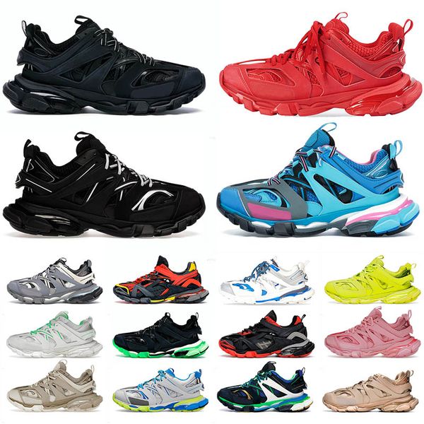 

2023 casual shoes triple s track 3.0 sneakers transparent nitrogen crystal outsole running shoes mens womens trainers black white green