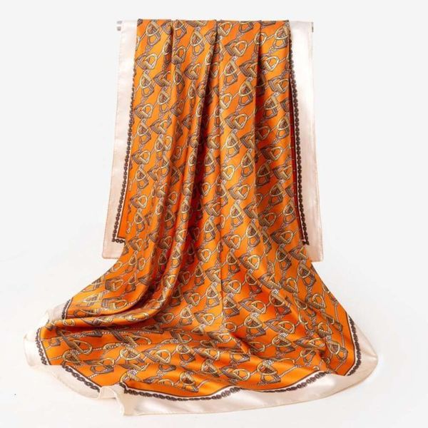 

imitation silk scarf womens selling satin decorative fashionable shawl, Blue;gray