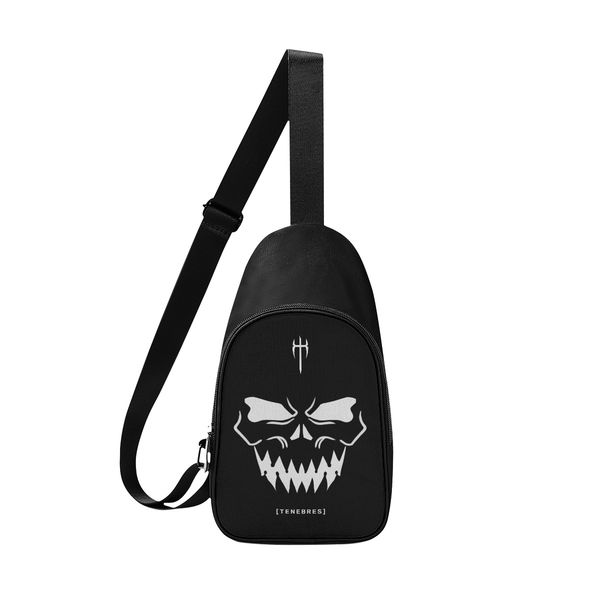 

diy custom men's chest bags women's shoulder bags chest bags black beautiful production of personalized exclusive custom couple gi