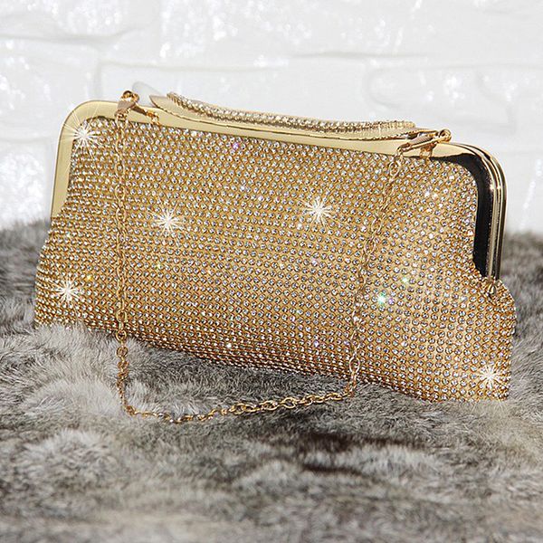 

evening bag clutch diamond female silver day wedding purse party banquet blackgold bolsas mujer 230901