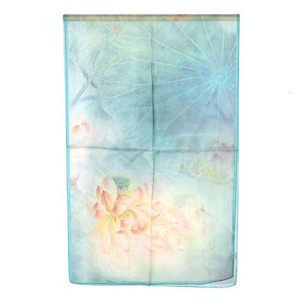 

summer thin sunblock yam silk scarf chiffon shawl long, Blue;gray