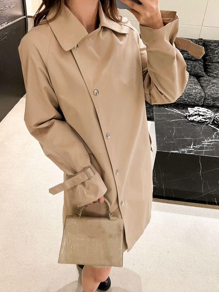 

women's wool & blends 2021 autumn women shirt coat fashion plaid printed turn down collar long casual single-breasted winter female ove, Tan;black