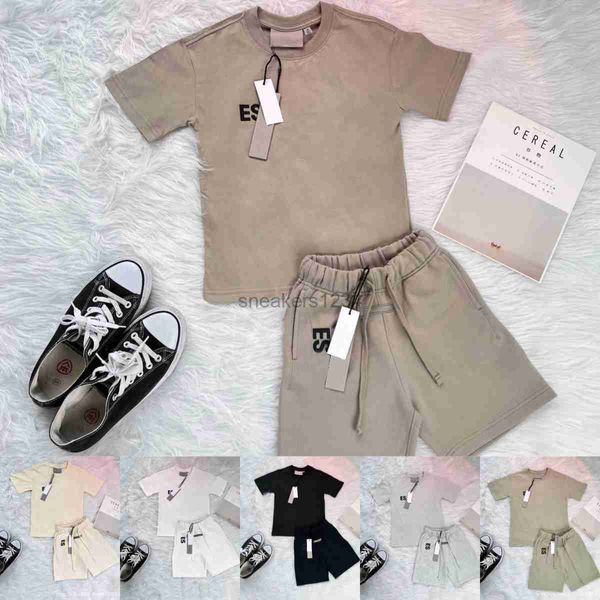 

kids clothes designer essential sets boys casual baby ess tracksuits kid girls toddlers t-shirts shorts infants pullover childrens pants bla, White