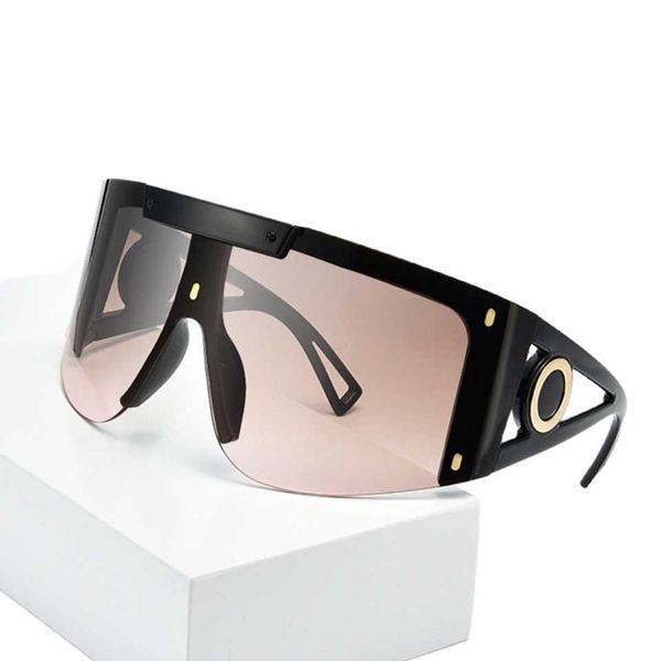 

sunglasses designer fashion luxury classickajila new sunglasses one big frame for women, White;black